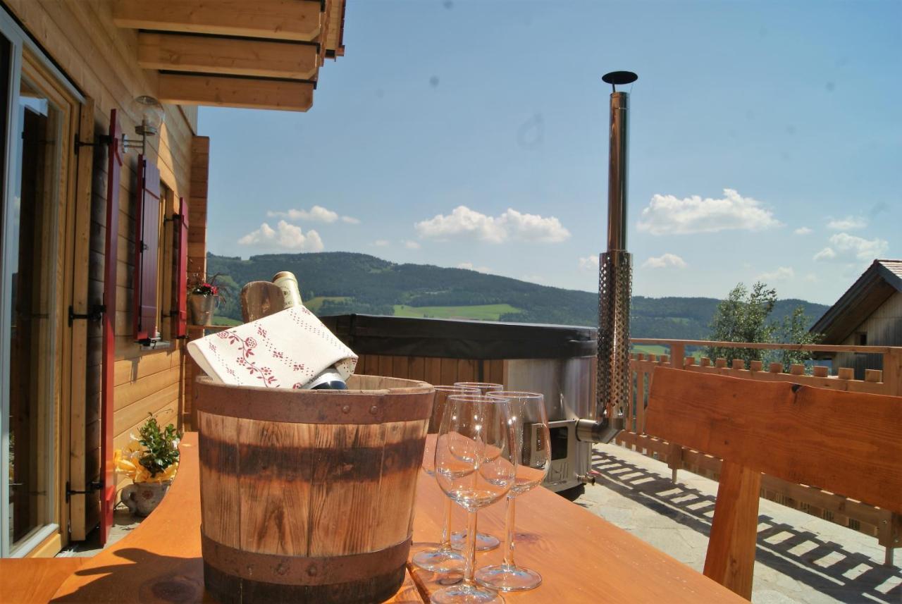 Bergchalet Am Waldrand - Pool, Sauna & Kamin Pollauberg Exterior photo